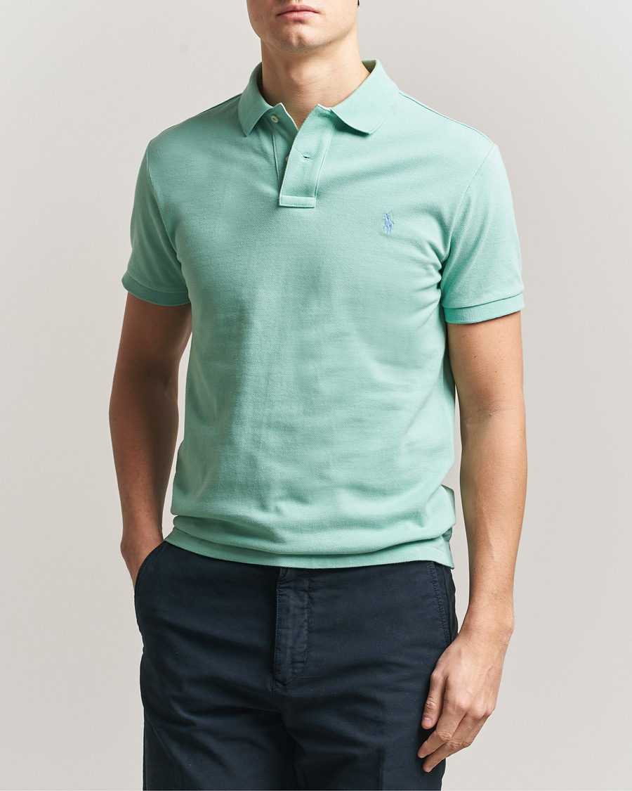Herre | Polotrøjer | Polo Ralph Lauren | Slim Fit Polo Celadon