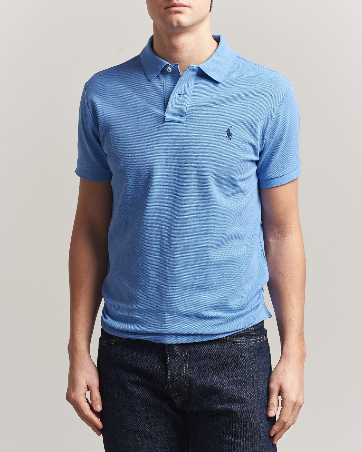 Herre | Polotrøjer | Polo Ralph Lauren | Slim Fit Polo Harbour Island Blue