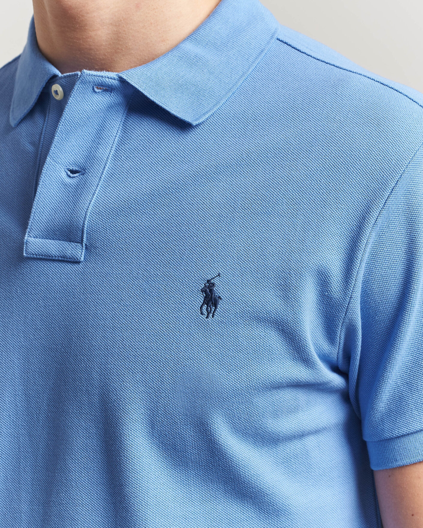 Herre | Polotrøjer | Polo Ralph Lauren | Slim Fit Polo Harbour Island Blue
