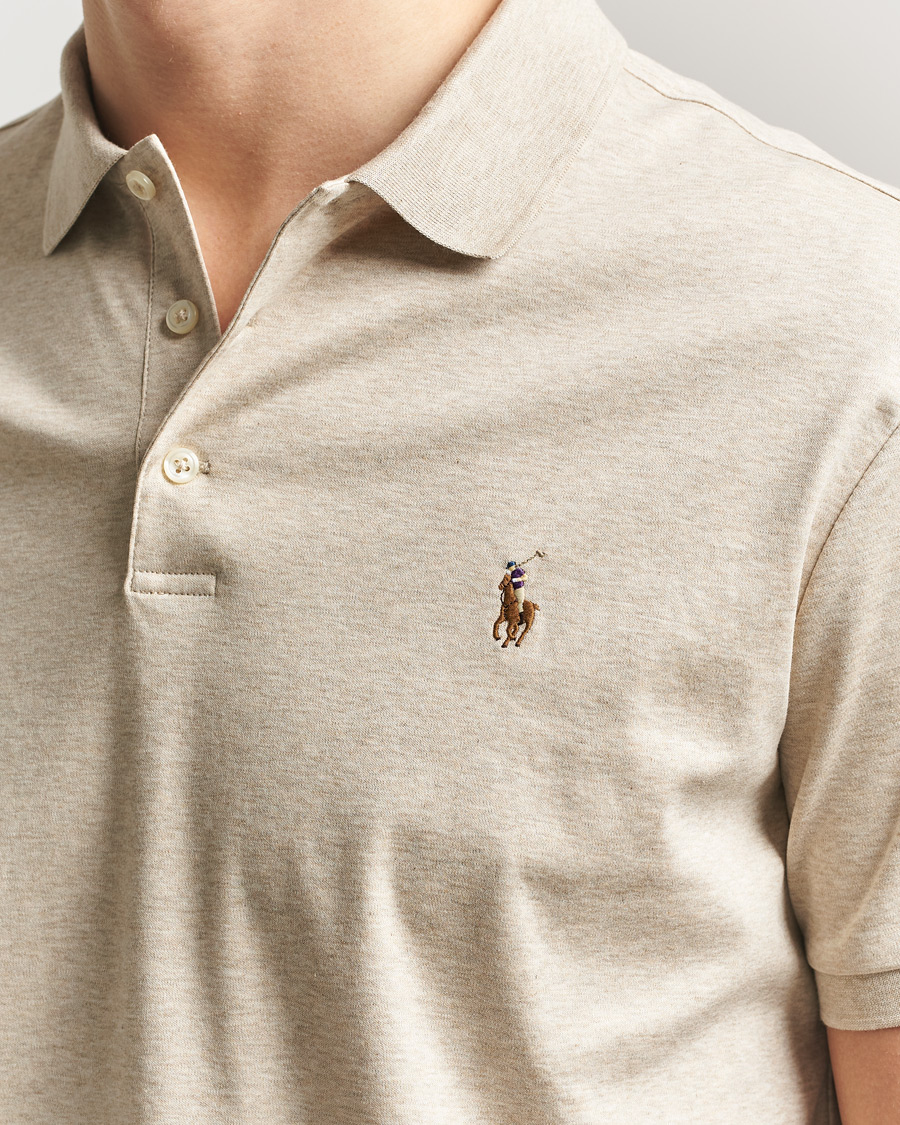Herre | Polotrøjer | Polo Ralph Lauren | Luxury Pima Cotton Polo Expedition Dune Heather