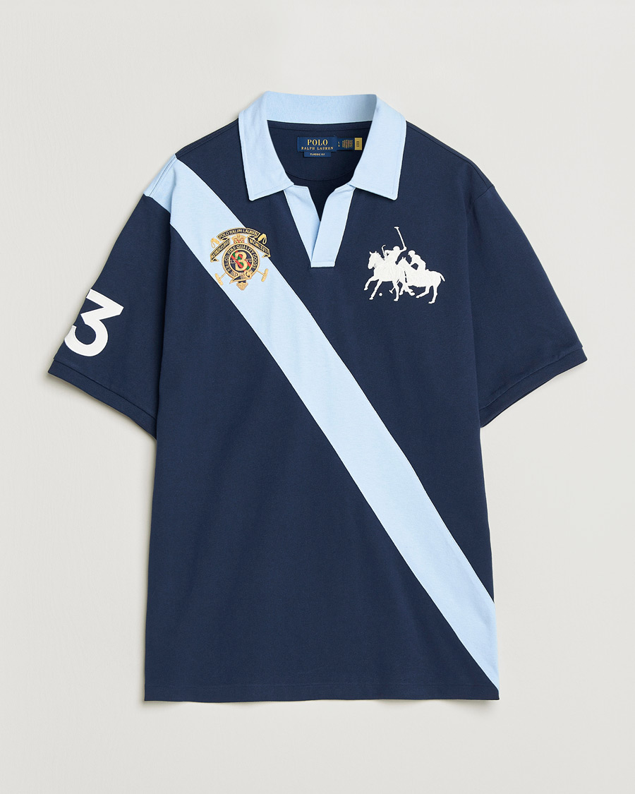 Herre | Polotrøjer | Polo Ralph Lauren | Diagonal Striped Polo Newport Navy