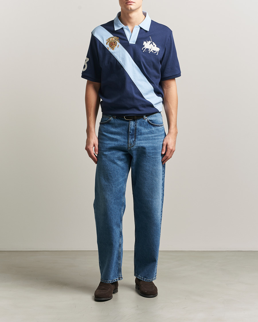 Herre | Polotrøjer | Polo Ralph Lauren | Diagonal Striped Polo Newport Navy