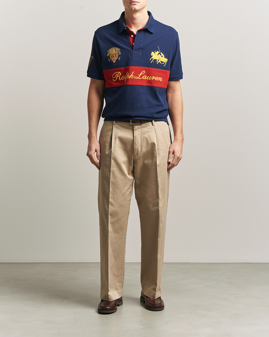Herre | Polotrøjer | Polo Ralph Lauren | Block Striped Polo Newport Navy