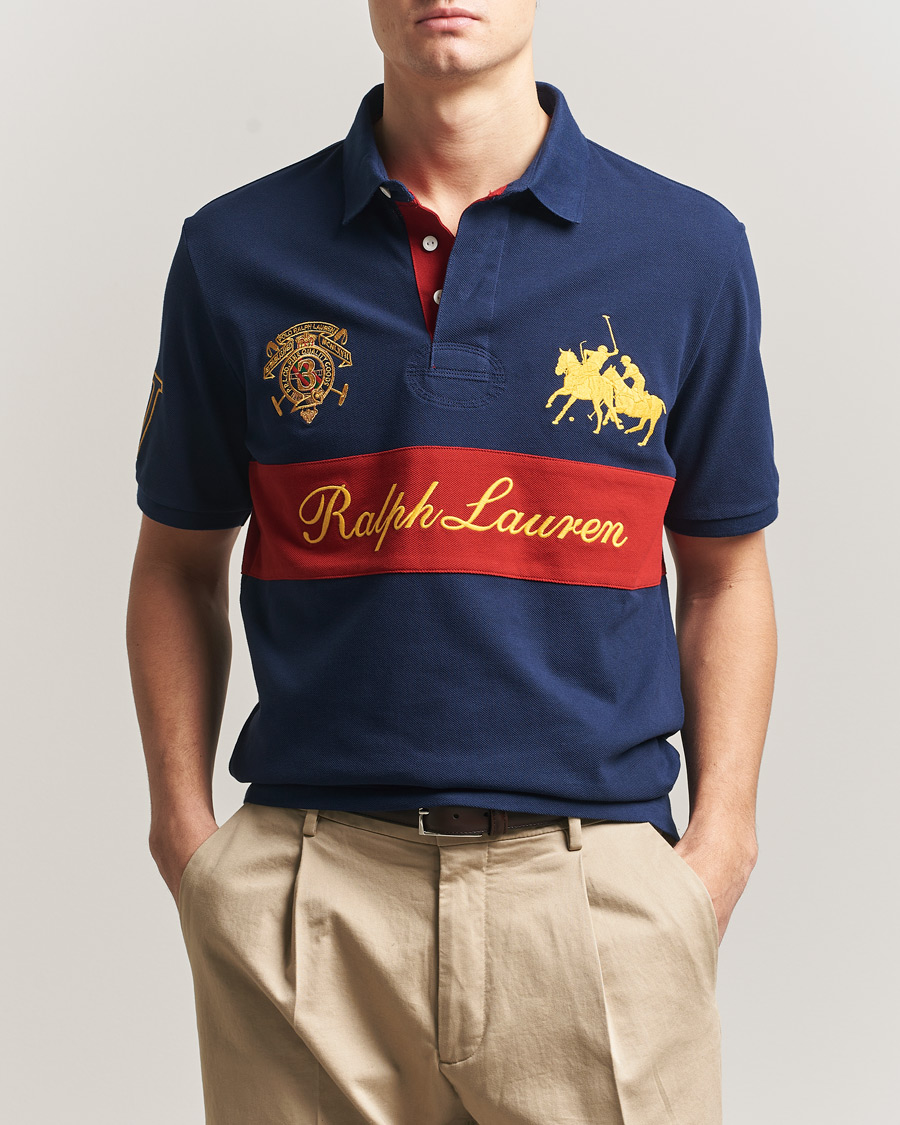 Herre | Polotrøjer | Polo Ralph Lauren | Block Striped Polo Newport Navy