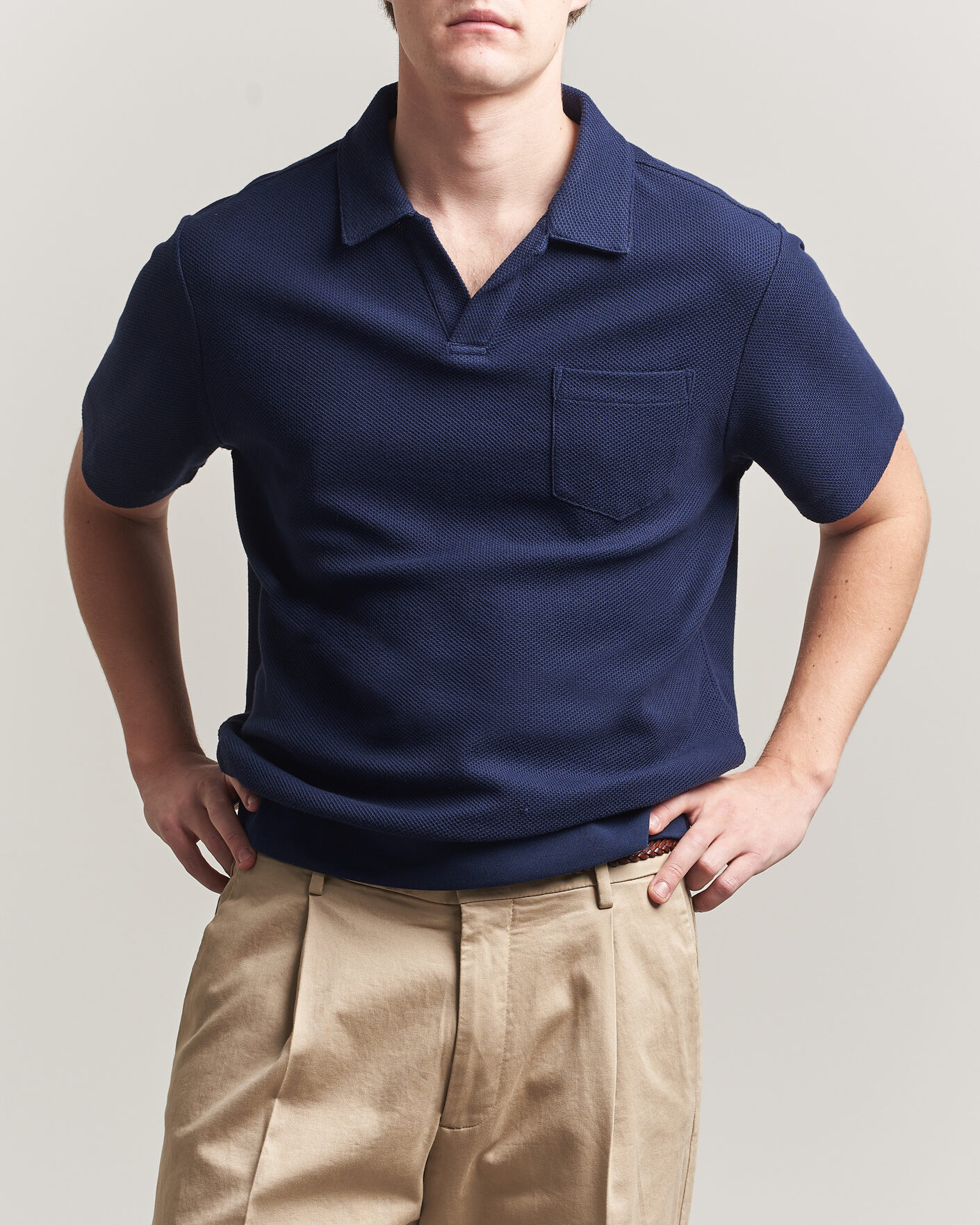 Herre | Polotrøjer | Polo Ralph Lauren | Knitted Polo Cruise Navy