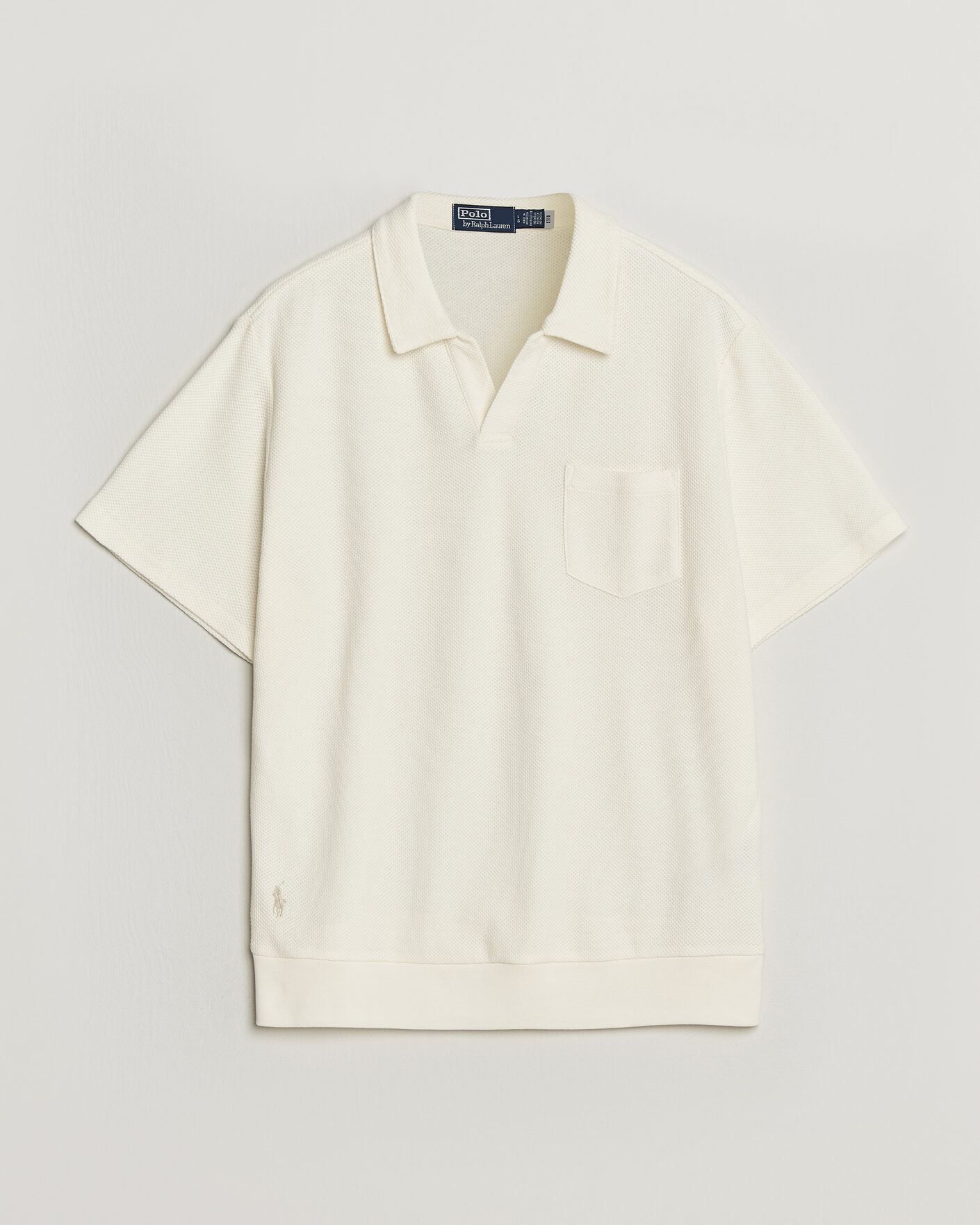 Herre | Polotrøjer | Polo Ralph Lauren | Knitted Polo Pale Cream