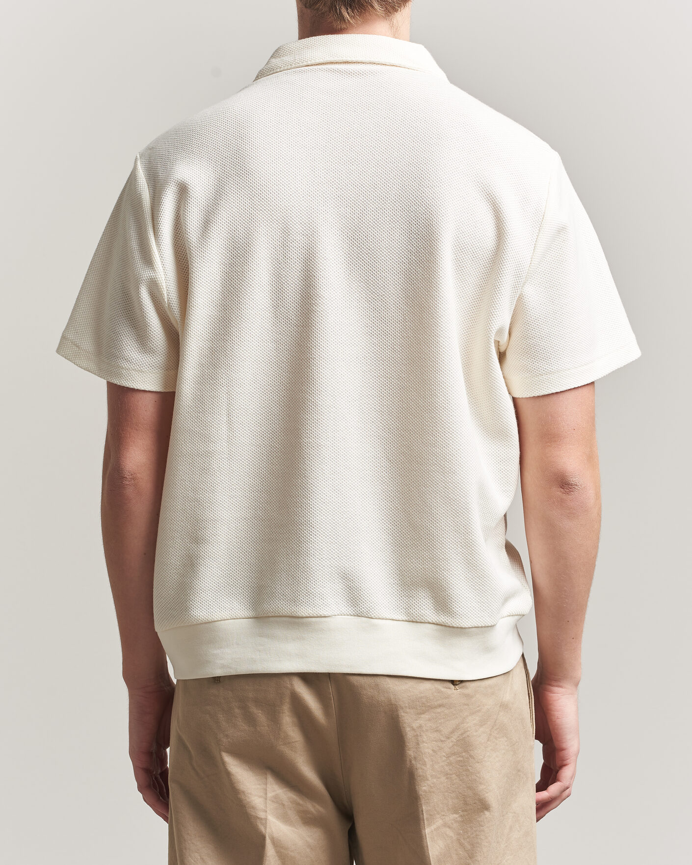 Herre | Polotrøjer | Polo Ralph Lauren | Knitted Polo Pale Cream