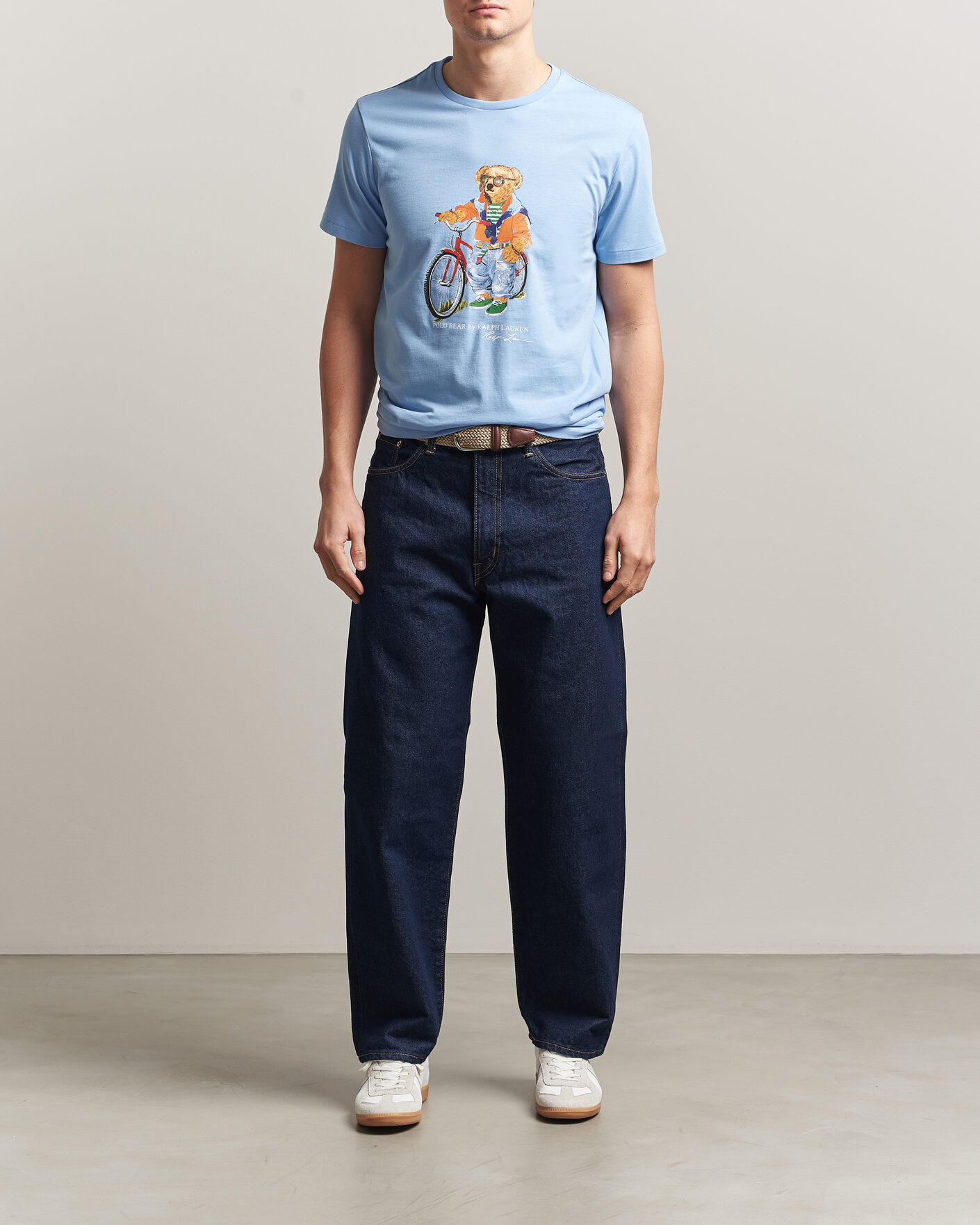 Herre | T-Shirts | Polo Ralph Lauren | Jersey Bear T-Shirt Austin Blue