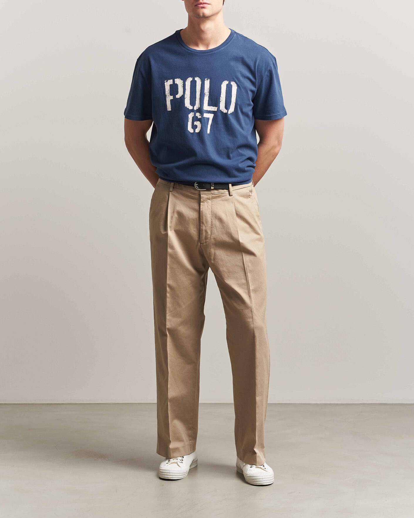 Herre | T-Shirts | Polo Ralph Lauren | Jersey Logo T-Shirt Dark Cobalt