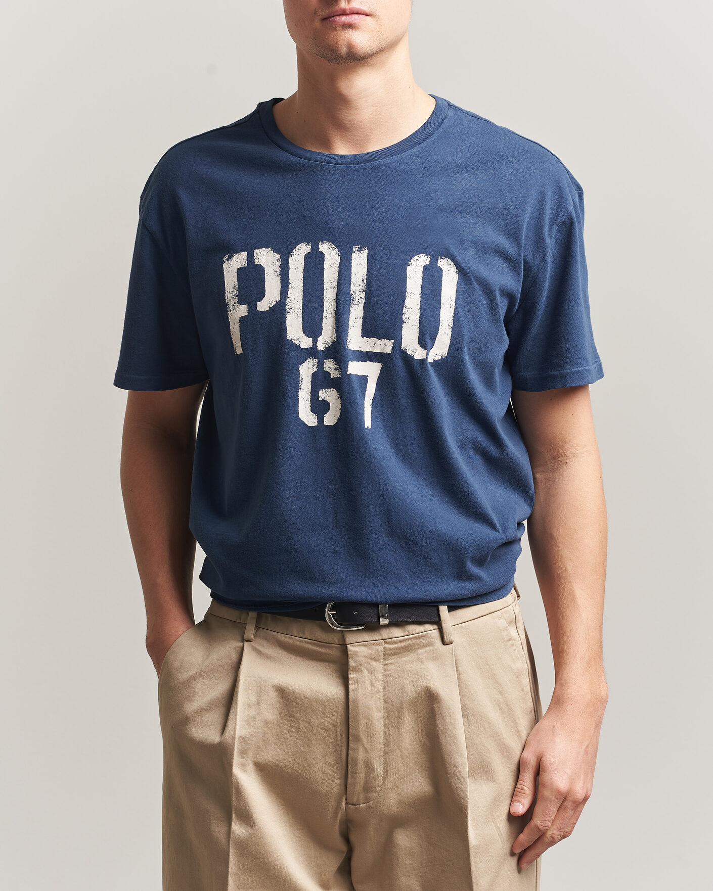Herre | T-Shirts | Polo Ralph Lauren | Jersey Logo T-Shirt Dark Cobalt