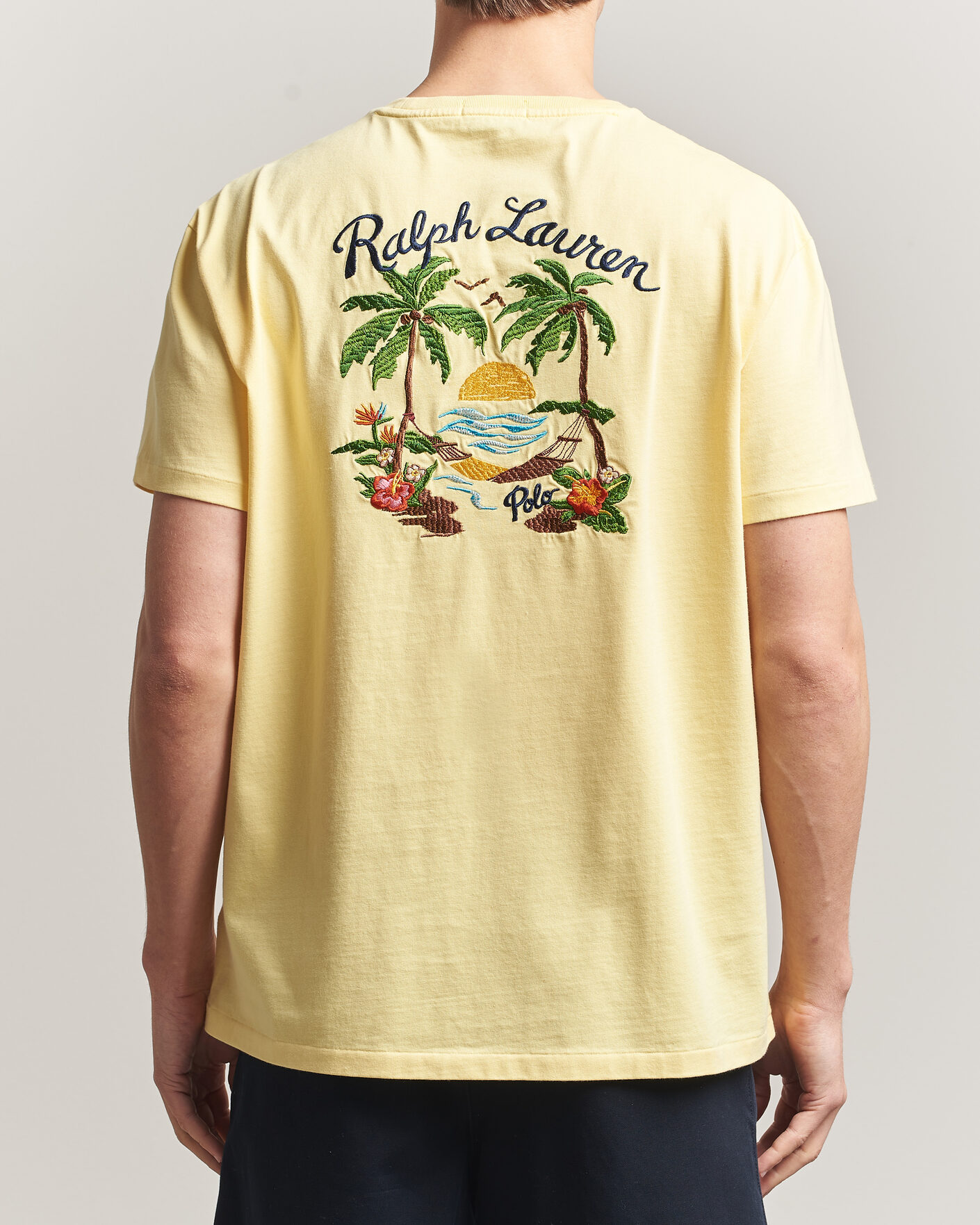 Herre | T-Shirts | Polo Ralph Lauren | Jersey Printed T-Shirt Resort Gold