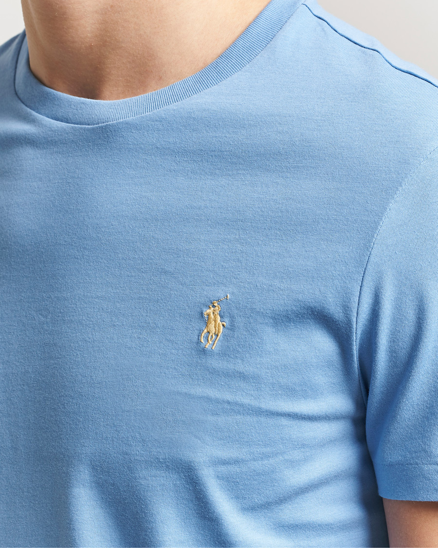 Herre | T-Shirts | Polo Ralph Lauren | Crew Neck T-Shirt Bristol Blue
