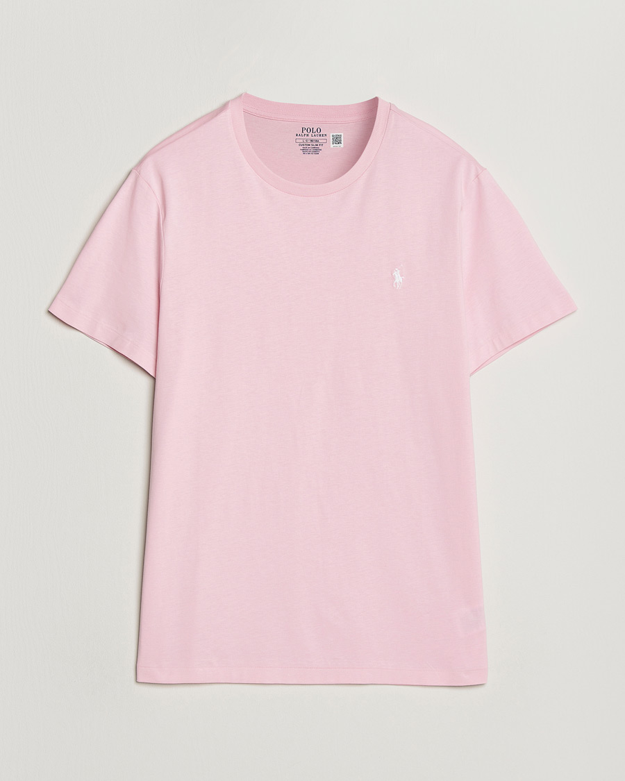 Herre | T-Shirts | Polo Ralph Lauren | Crew Neck T-Shirt Garden Pink