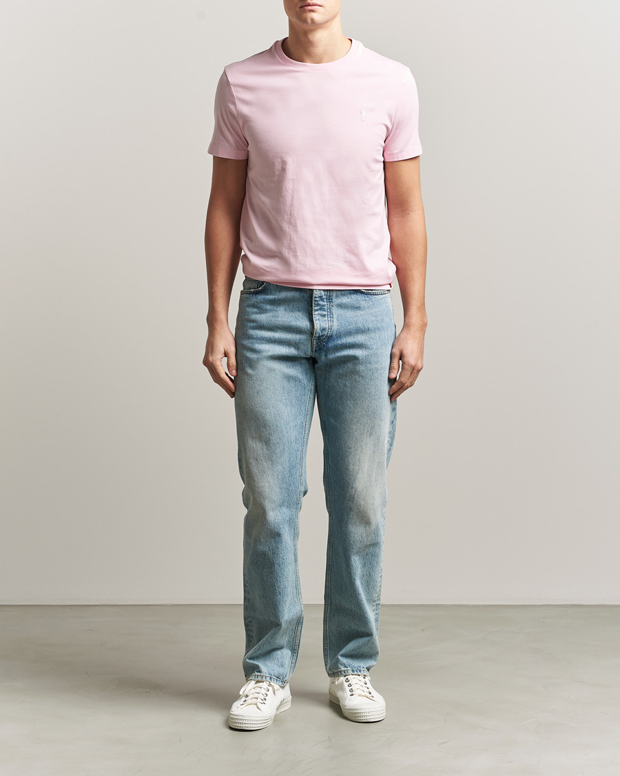 Herre | T-Shirts | Polo Ralph Lauren | Crew Neck T-Shirt Garden Pink