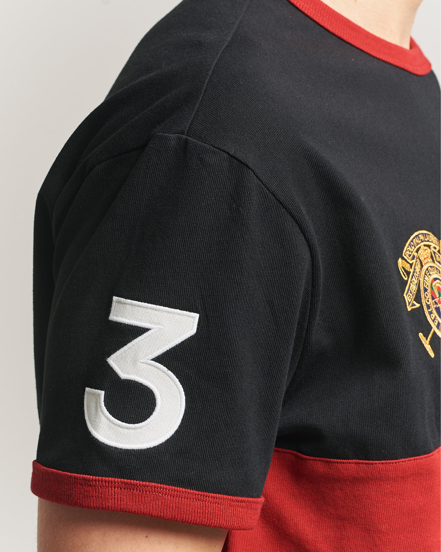 Herre | T-Shirts | Polo Ralph Lauren | Jersey Logo T-Shirt Polo Black/Sweet Tomato