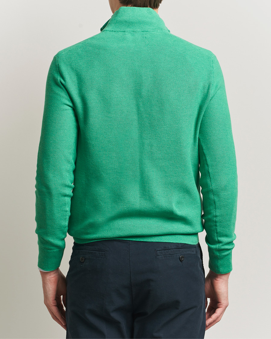 Herre | Trøjer | Polo Ralph Lauren | Textured Half Zip Palm Green Heather