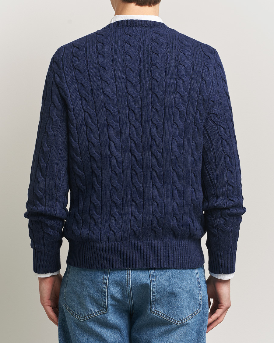 Herre | Trøjer | Polo Ralph Lauren | Cotton Cable Pullover Bright Navy