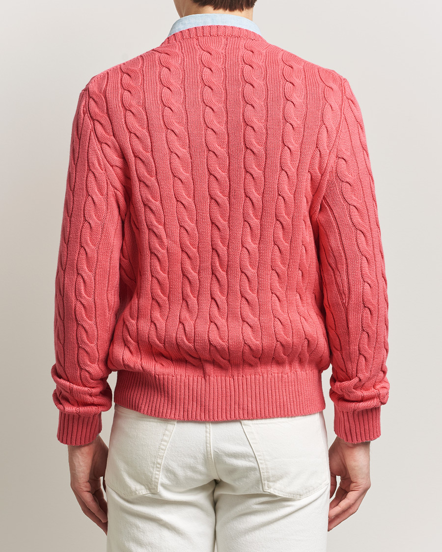 Herre | Trøjer | Polo Ralph Lauren | Cotton Cable Pullover Pale Red