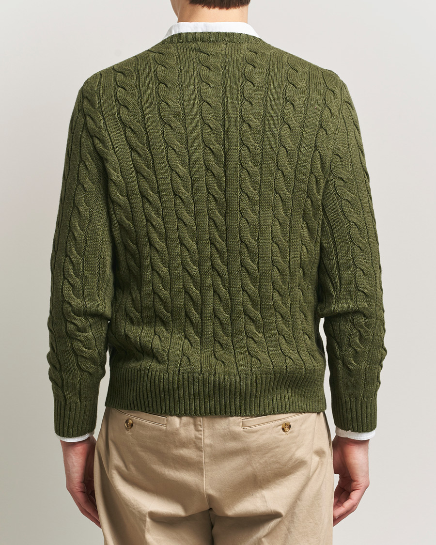 Herre | Trøjer | Polo Ralph Lauren | Cotton Cable Pullover Garden Trail Heather
