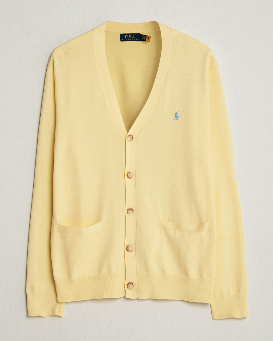 Herre | Trøjer | Polo Ralph Lauren | Cotton Cardigan Wicket Yellow