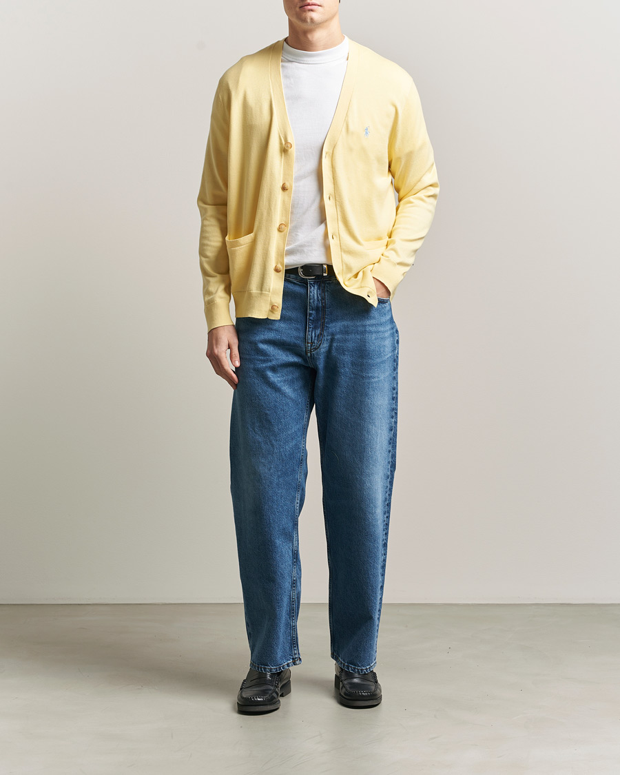 Herre | Trøjer | Polo Ralph Lauren | Cotton Cardigan Wicket Yellow