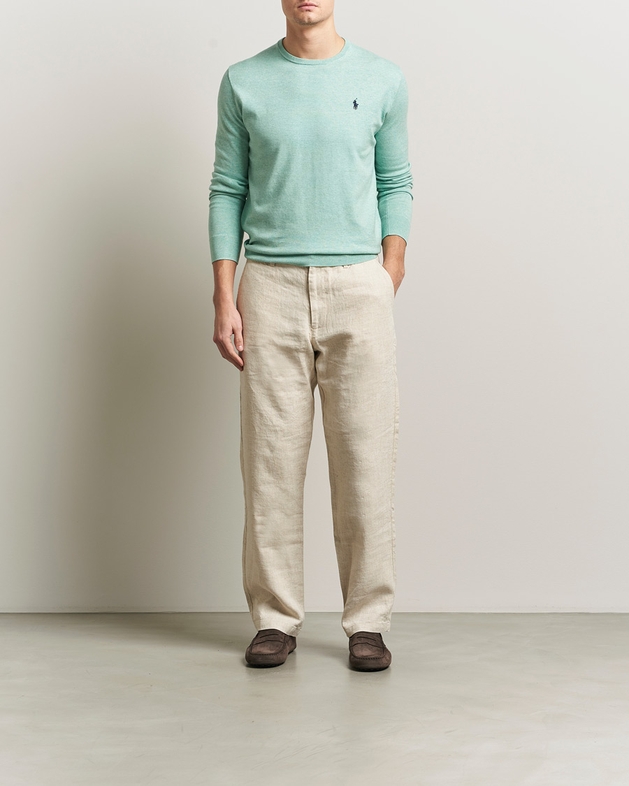 Herre | Trøjer | Polo Ralph Lauren | Cotton Crew Neck Sweater Green Heather