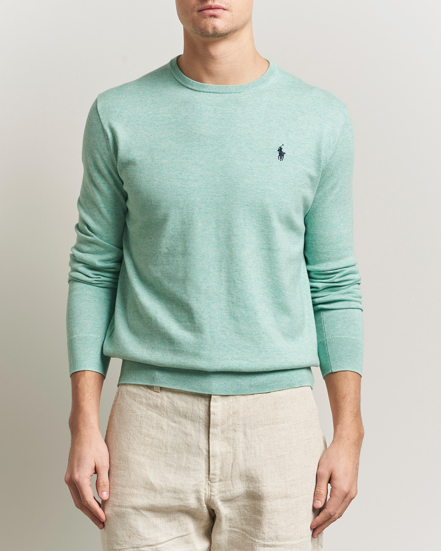 Herre | Trøjer | Polo Ralph Lauren | Cotton Crew Neck Sweater Green Heather