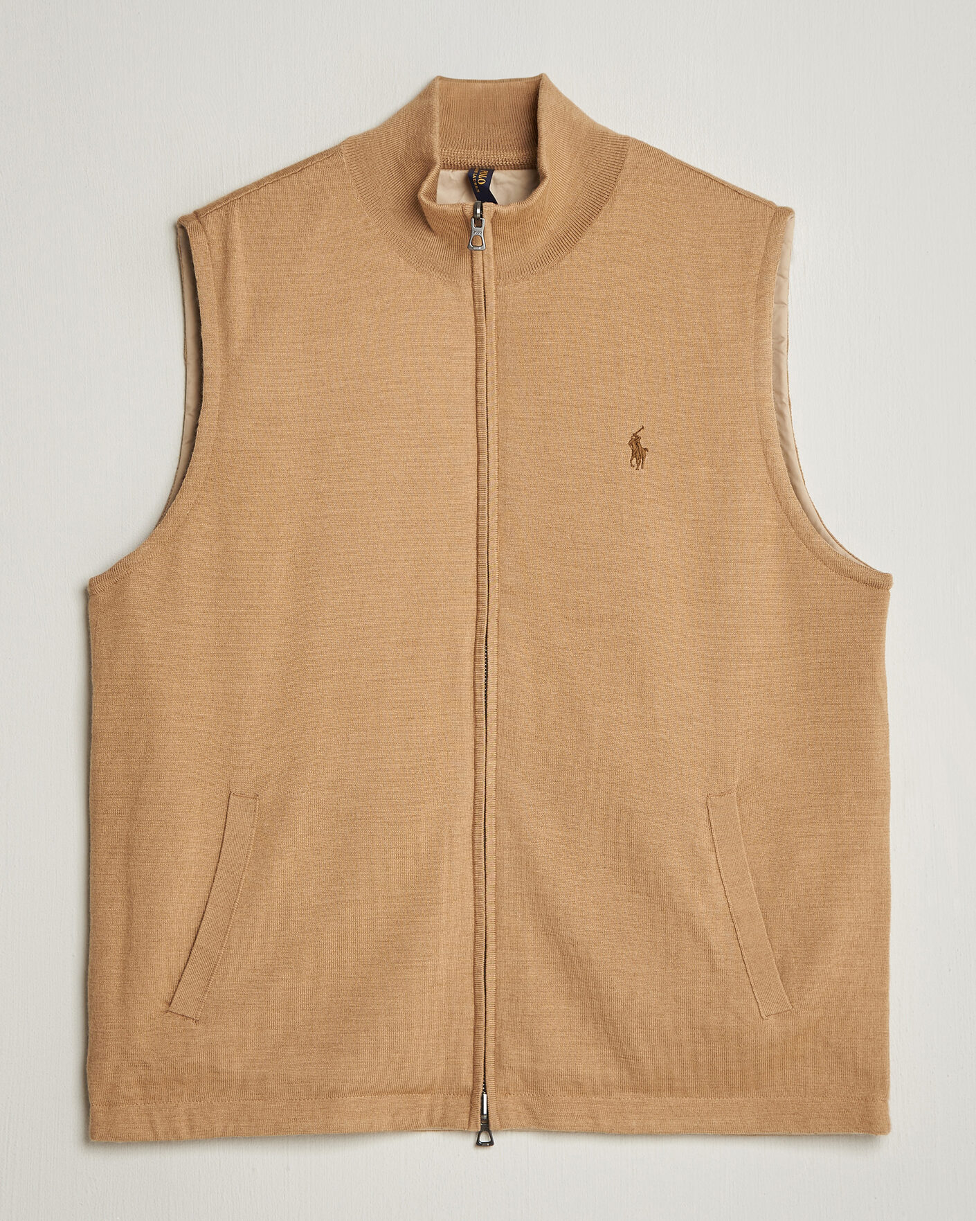 Herre | Trøjer | Polo Ralph Lauren | Wool Blend Vest Camel Combo