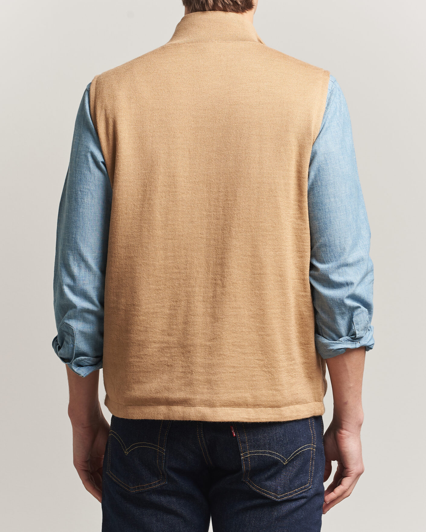 Herre | Trøjer | Polo Ralph Lauren | Wool Blend Vest Camel Combo