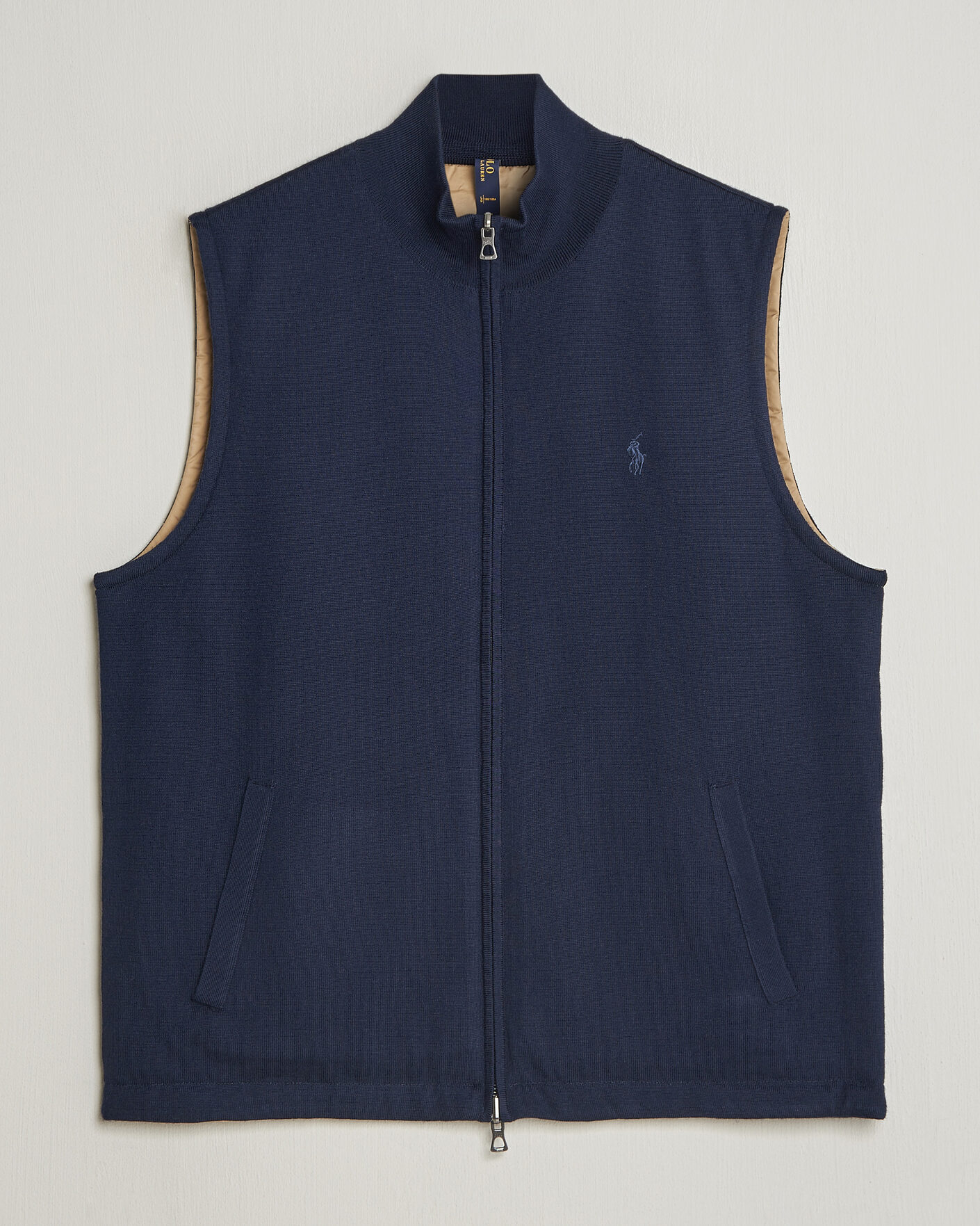 Herre | Trøjer | Polo Ralph Lauren | Wool Blend Vest Navy Combo