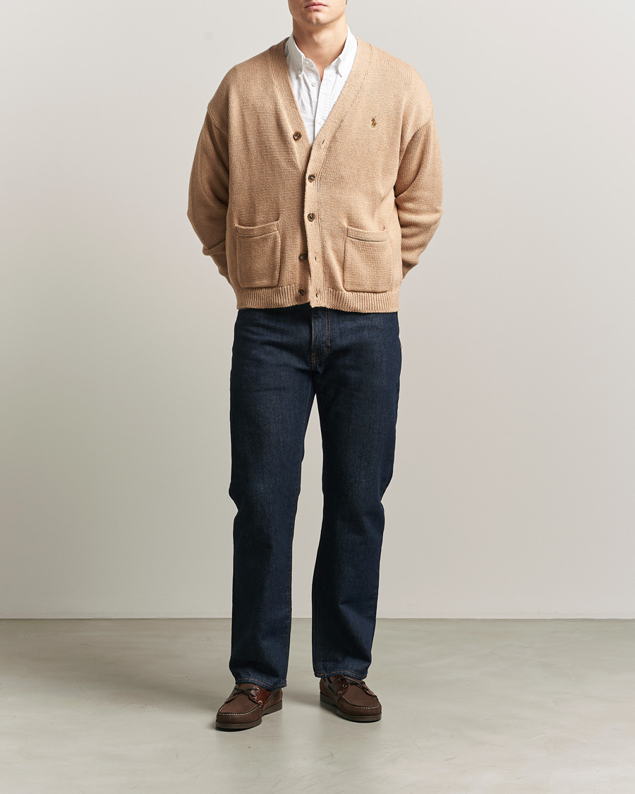 Herre | Trøjer | Polo Ralph Lauren | Cotton Cardigan Camel Melange