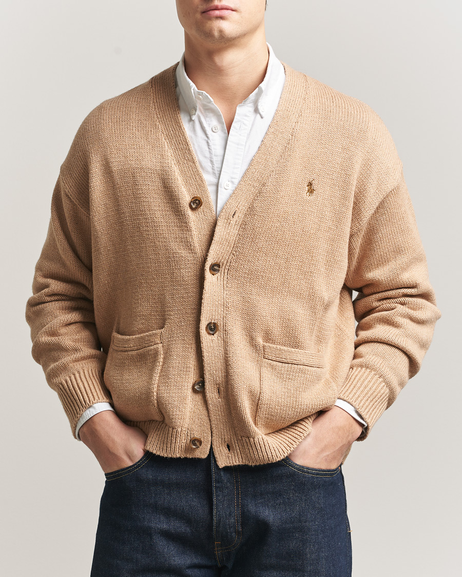 Herre | Trøjer | Polo Ralph Lauren | Cotton Cardigan Camel Melange
