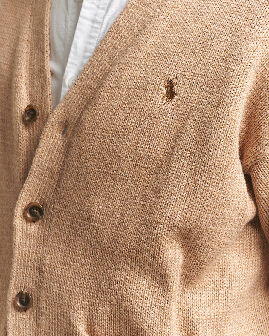 Herre | Trøjer | Polo Ralph Lauren | Cotton Cardigan Camel Melange
