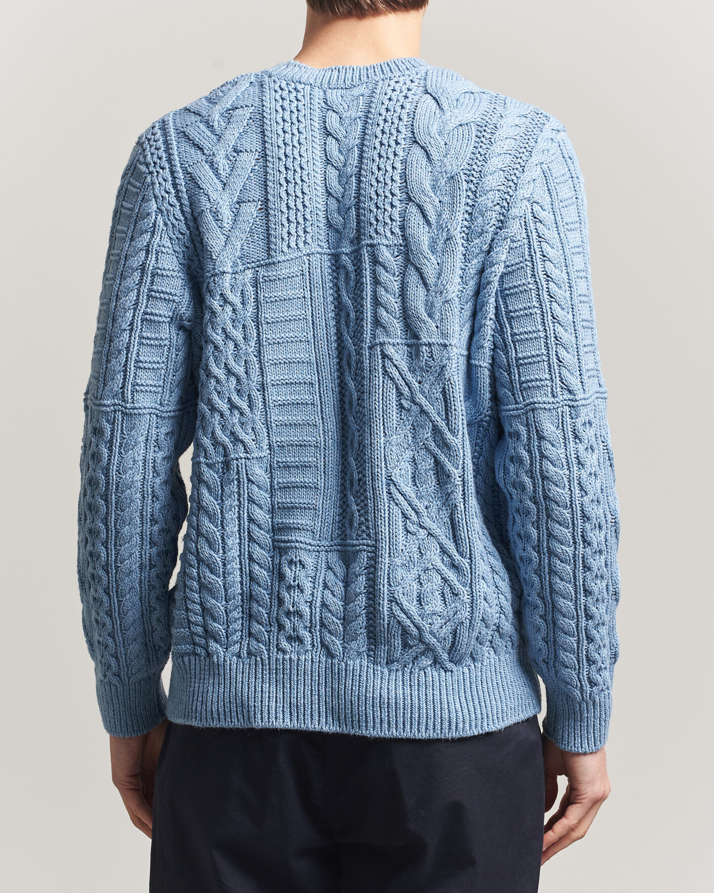 Herre | Trøjer | Polo Ralph Lauren | Cotton Flag Sweater Light Blue Combo