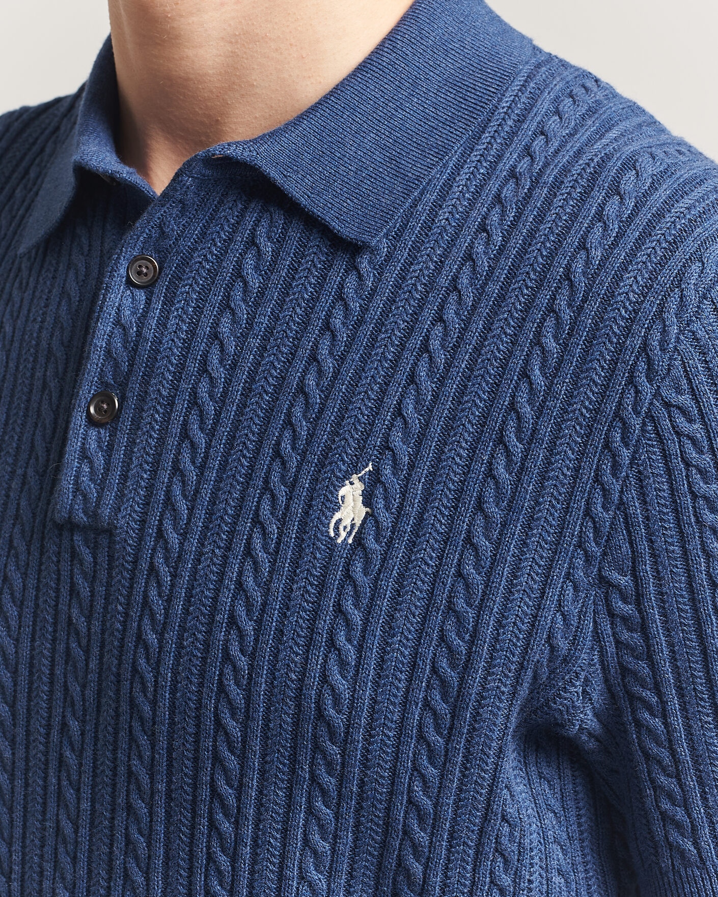 Herre | Polotrøjer | Polo Ralph Lauren | Cotton Polo Rustic Navy Heather