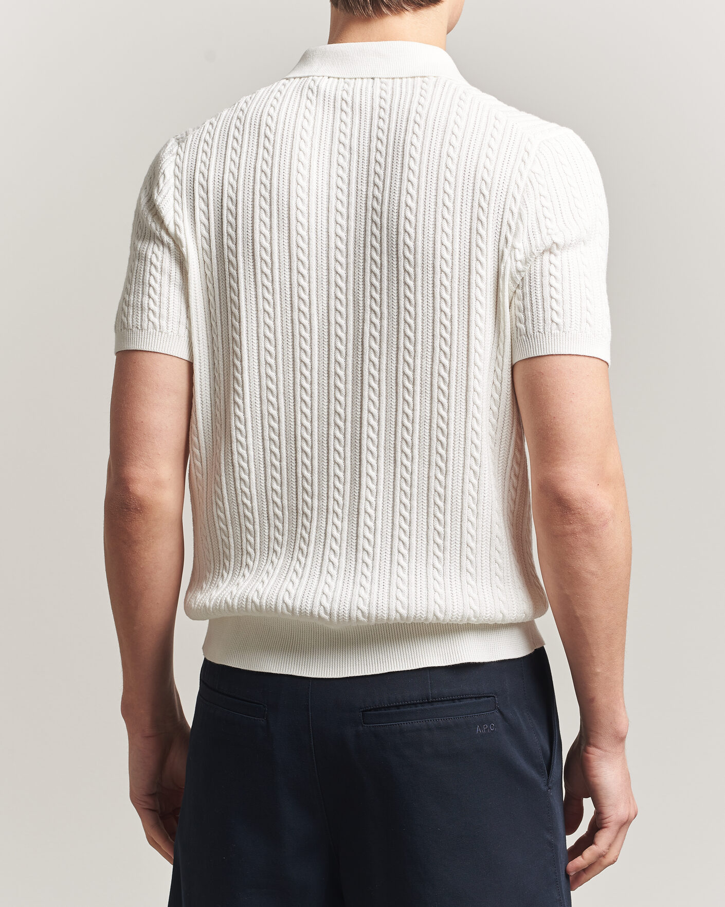 Herre | Polotrøjer | Polo Ralph Lauren | Cotton Polo Deckwash White/Navy