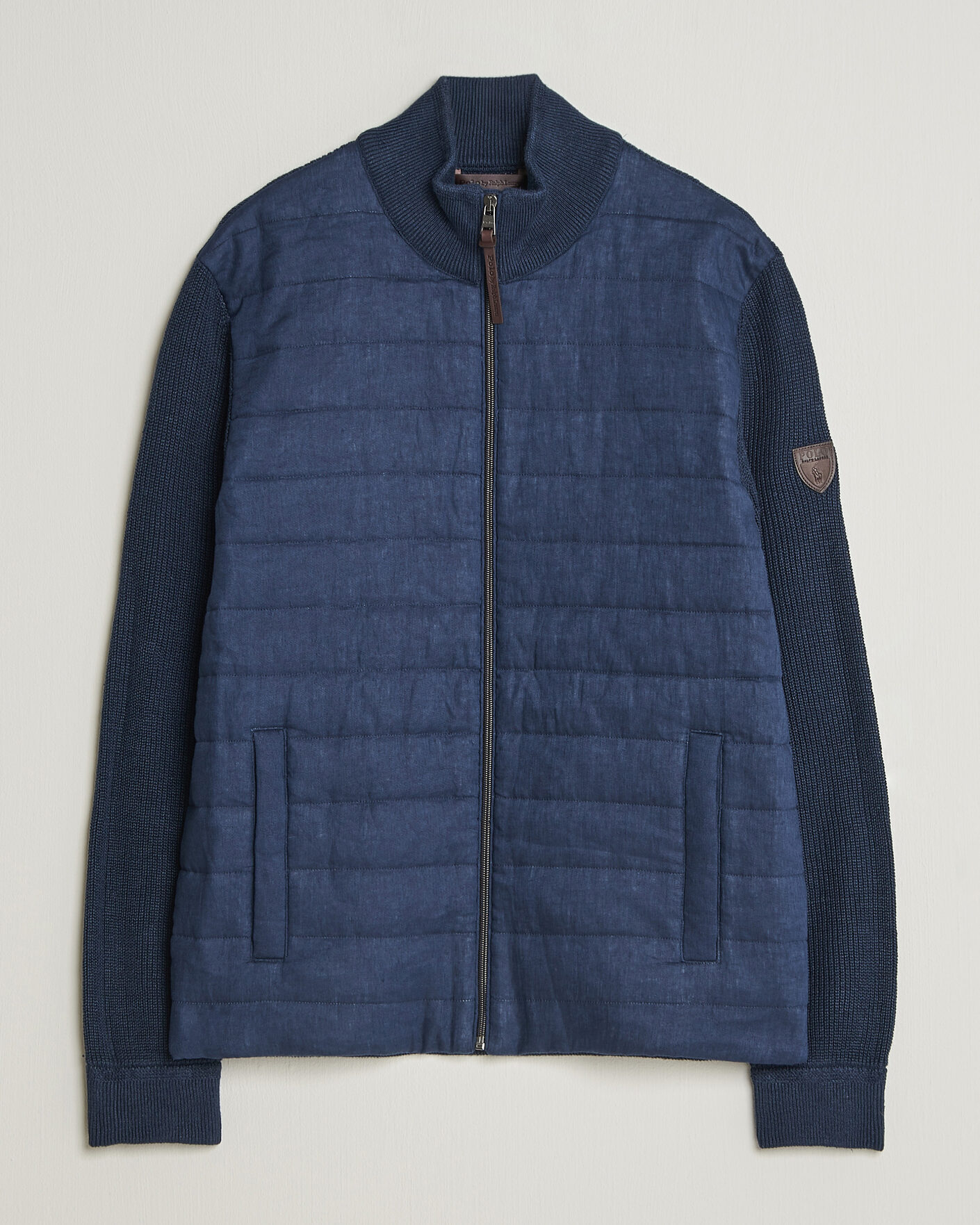 Herre | Trøjer | Polo Ralph Lauren | Linen Full Zip Sweater Navy