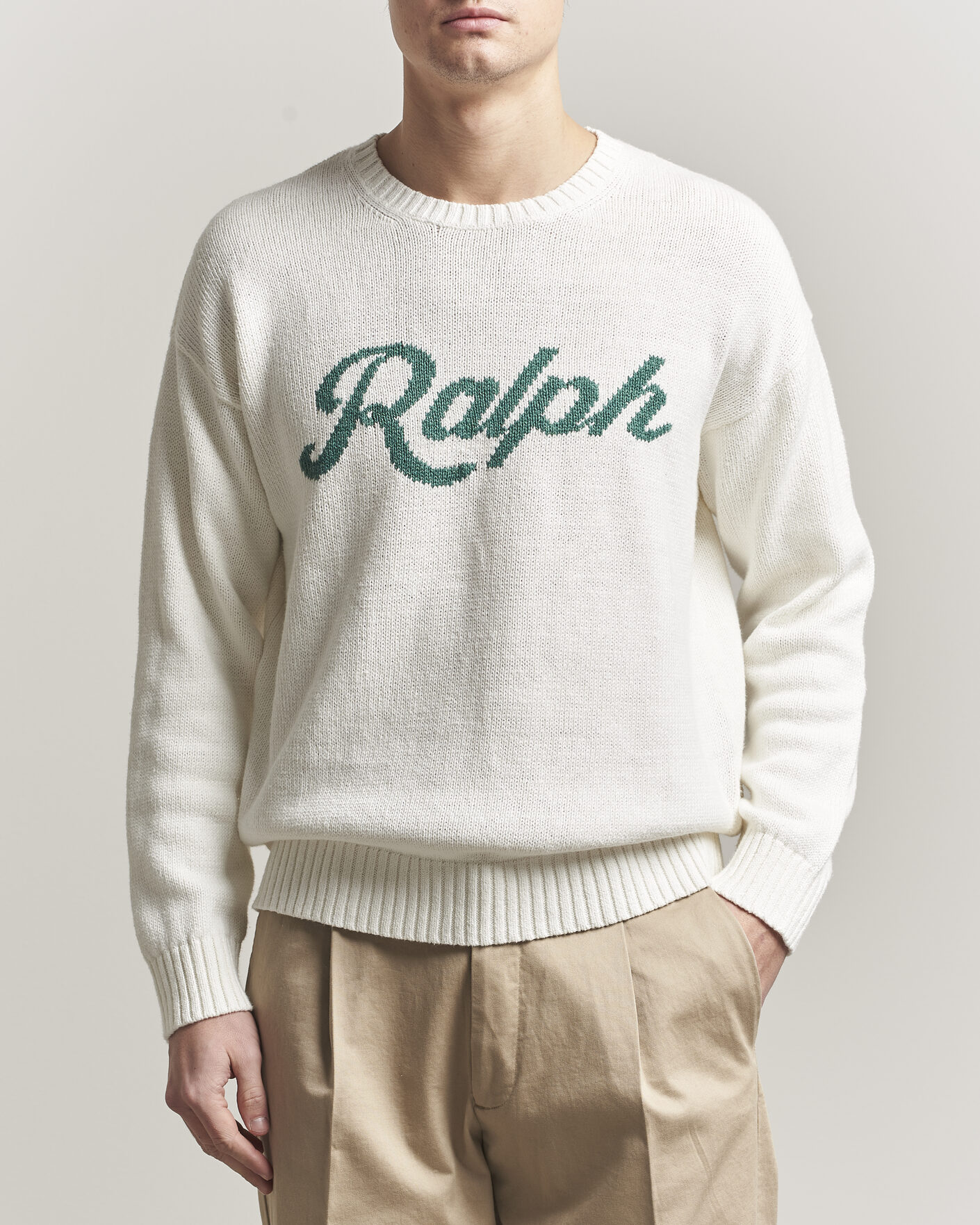Herre | Trøjer | Polo Ralph Lauren | Linen Blend Sweater Deckwash White