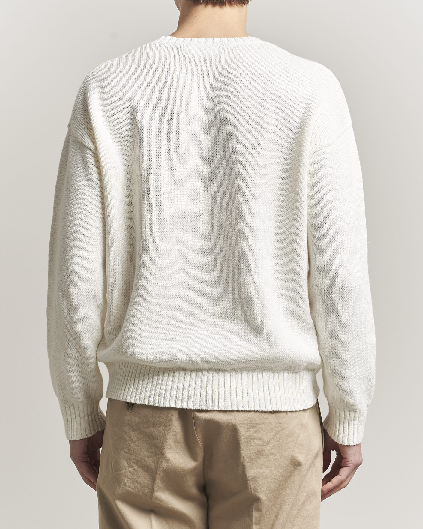 Herre | Trøjer | Polo Ralph Lauren | Linen Blend Sweater Deckwash White