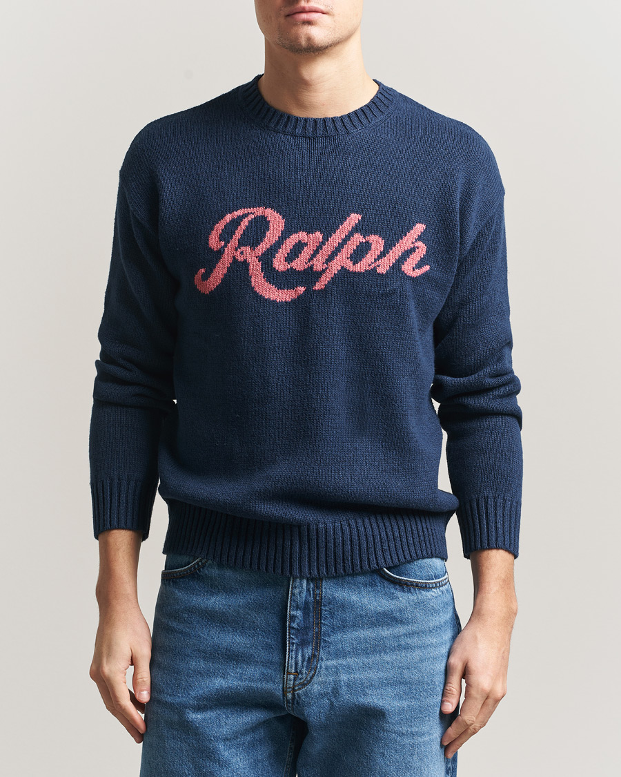 Herre | Trøjer | Polo Ralph Lauren | Linen Blend Sweater Dark Cobalt