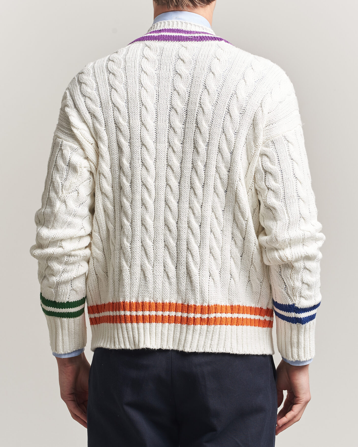 Herre | Trøjer | Polo Ralph Lauren | Cotton Linen Blend Sweater Cream Combo
