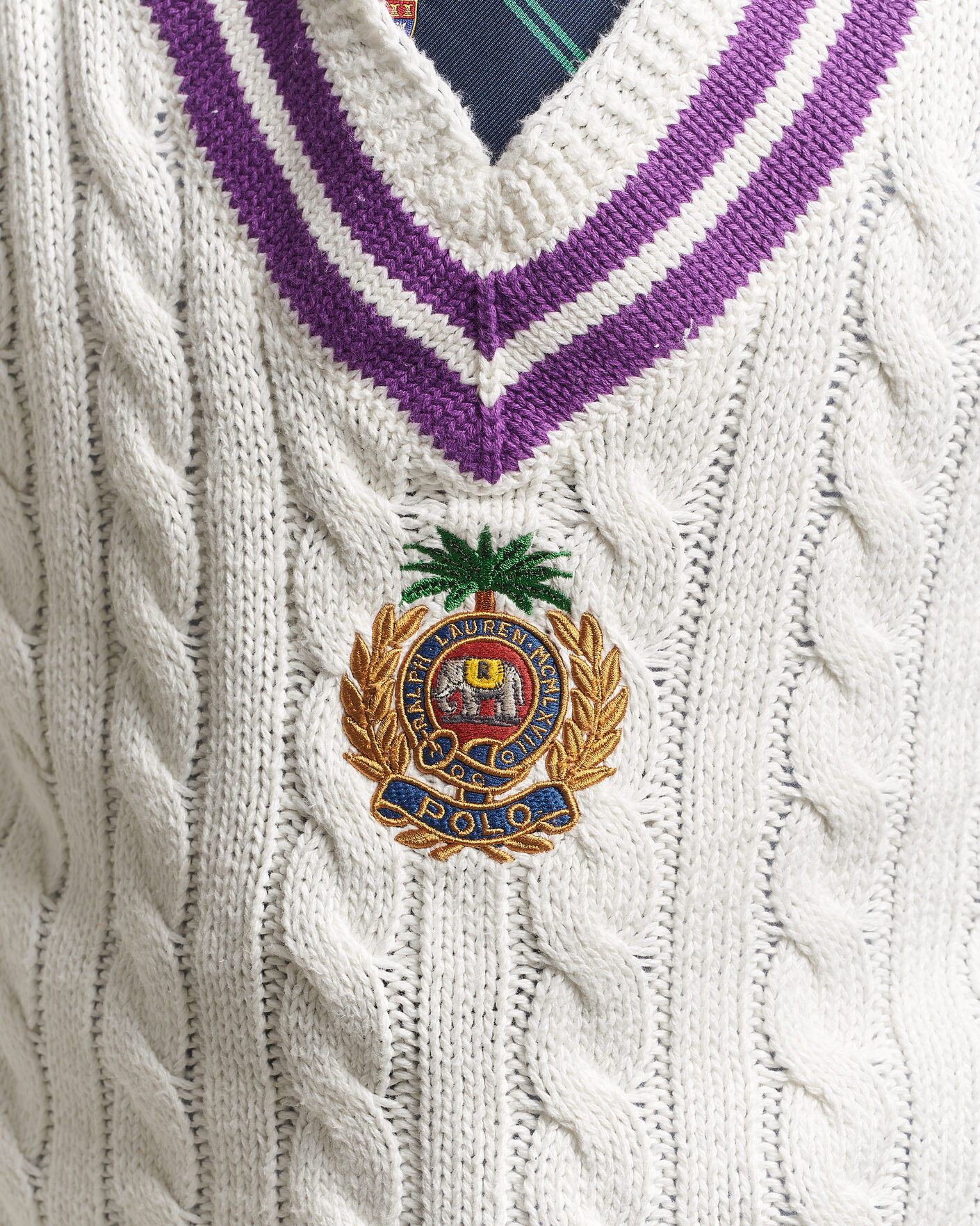 Herre | Trøjer | Polo Ralph Lauren | Cotton Linen Blend Sweater Cream Combo