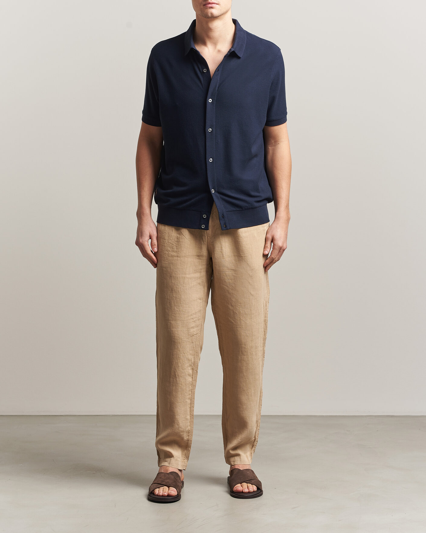 Herre | Polotrøjer | Polo Ralph Lauren | Cotton Knitted Polo Aviator Navy