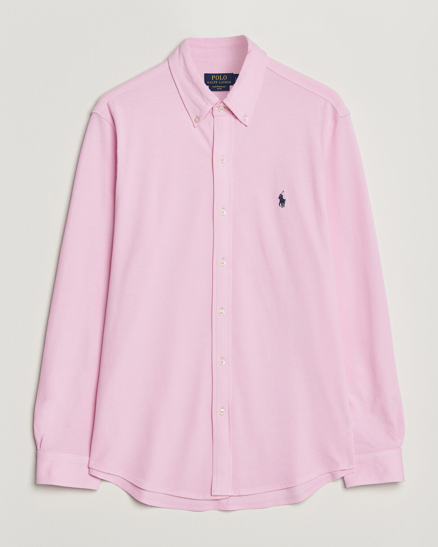 Herre | Skjorter | Polo Ralph Lauren | Featherweight Mesh Shirt Carmel Pink