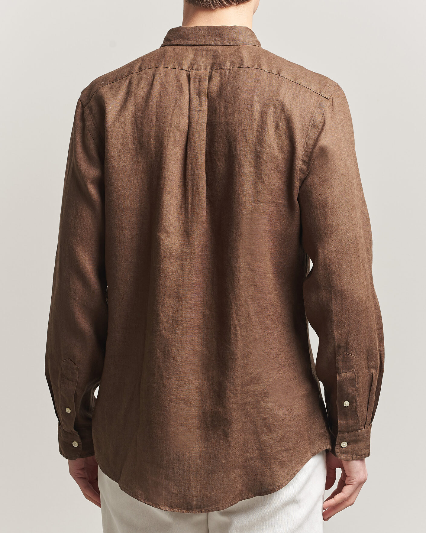 Herre | Skjorter | Polo Ralph Lauren | Slim Fit Linen Shirt Chestnut