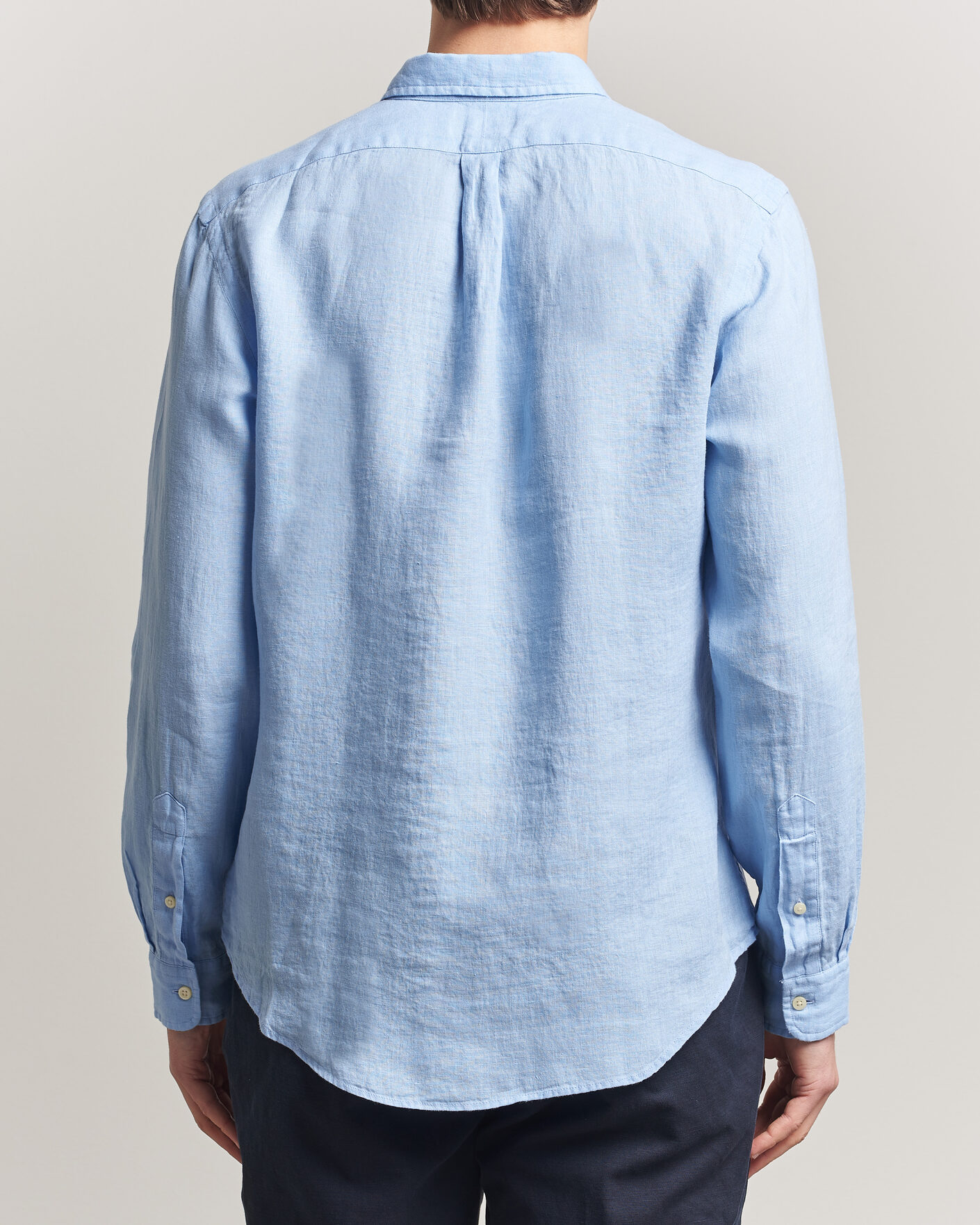 Herre | Skjorter | Polo Ralph Lauren | Slim Fit Linen Shirt Austin Blue