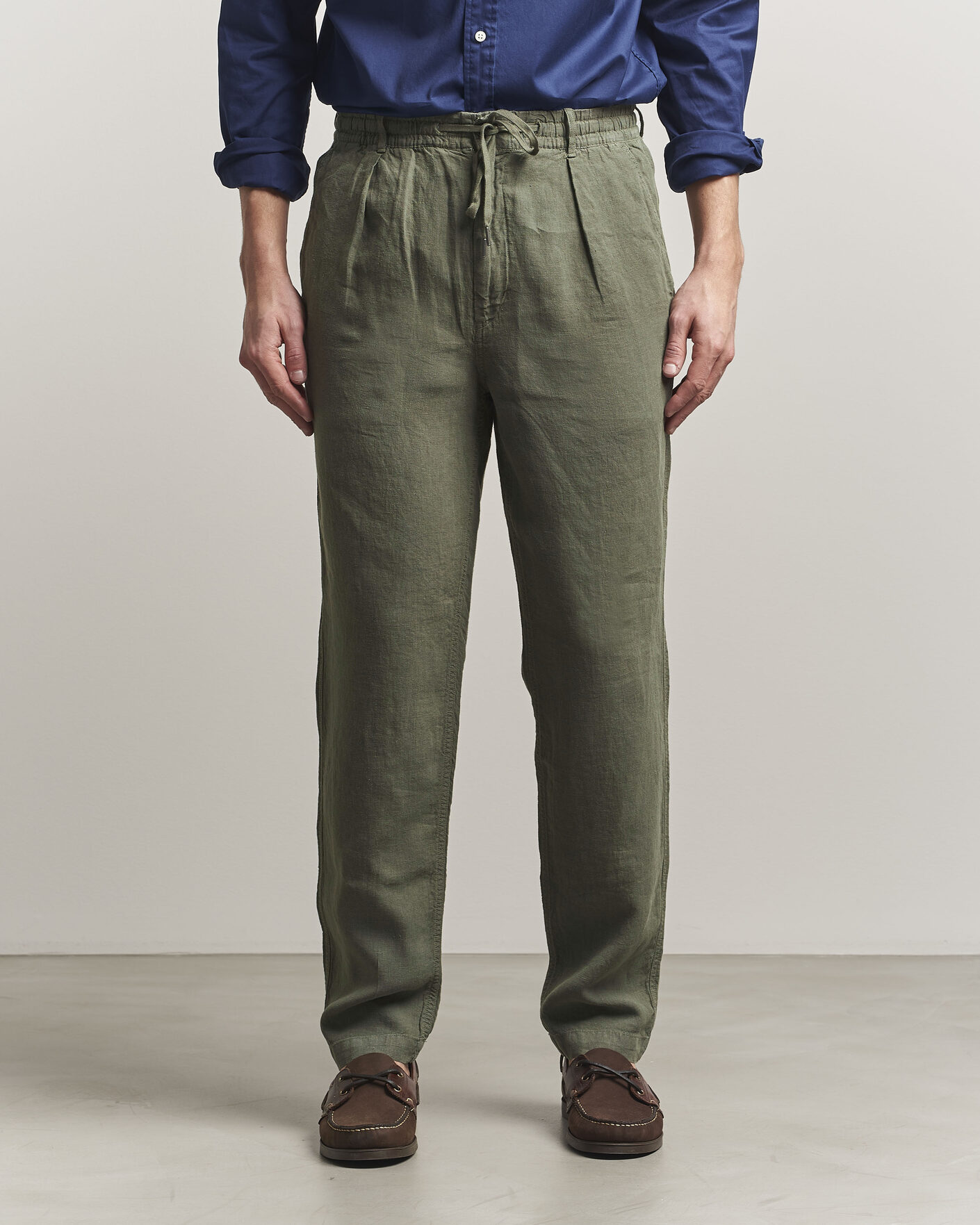 Herre | Bukser | Polo Ralph Lauren | Prepster Linen Trousers New Olive