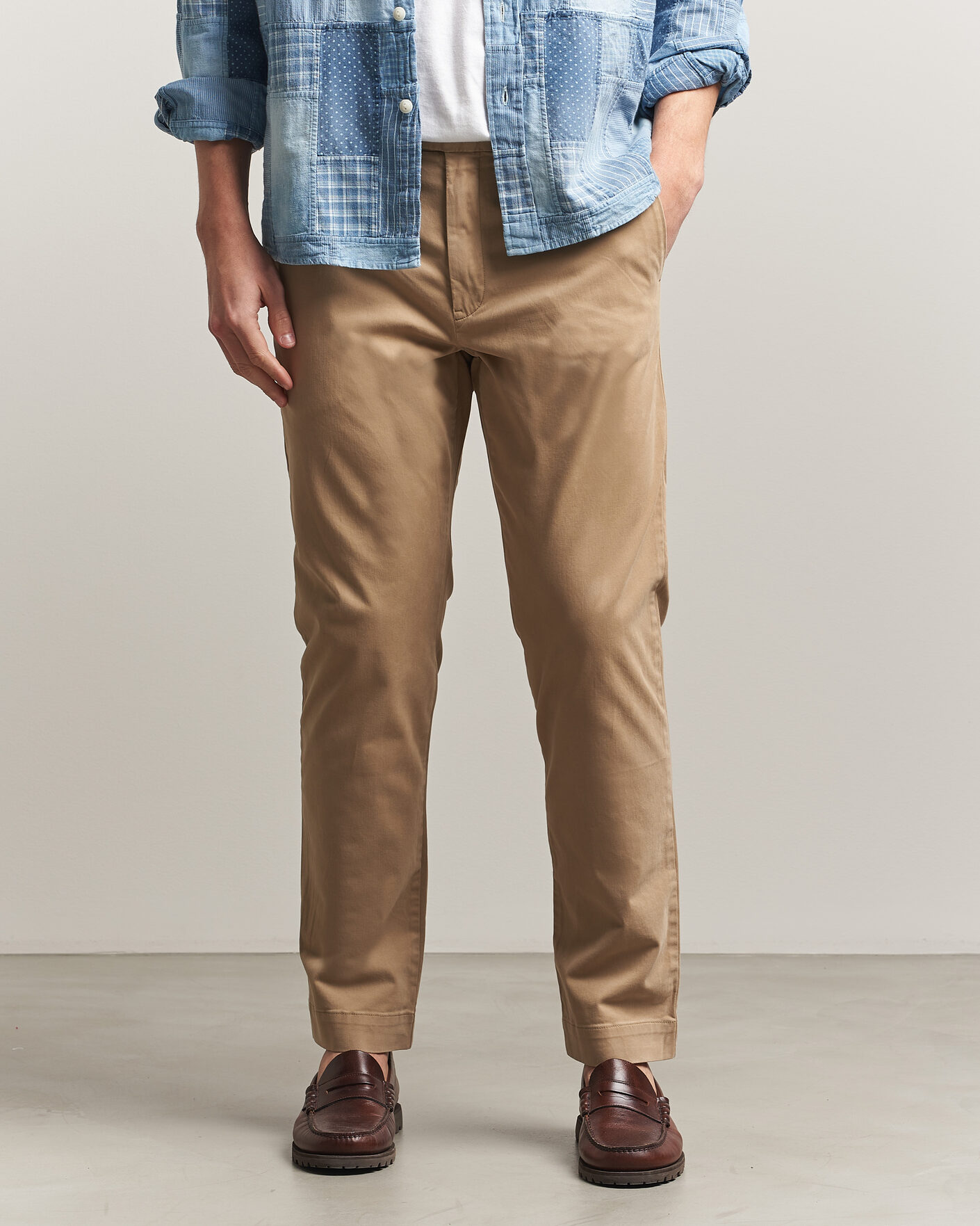 Herre | Bukser | Polo Ralph Lauren | Jarrett Satin Chinos Khaki Hill