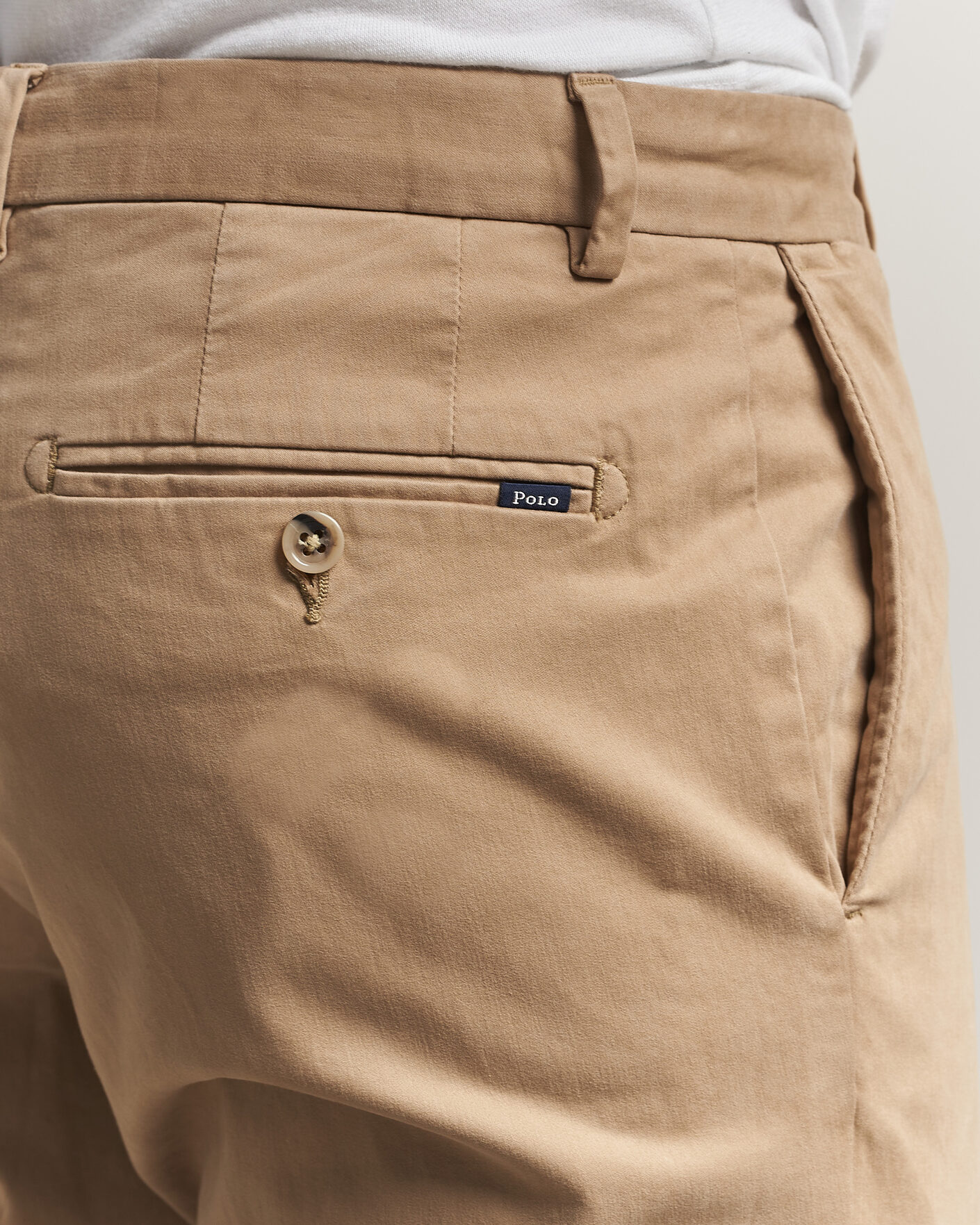 Herre | Bukser | Polo Ralph Lauren | Jarrett Satin Chinos Khaki Hill