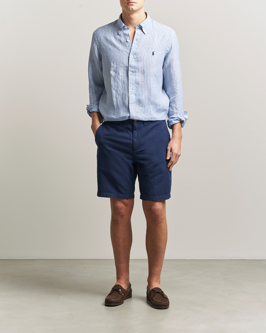 Herre | Shorts | Polo Ralph Lauren | Cotton/Linen Shorts Spring Navy